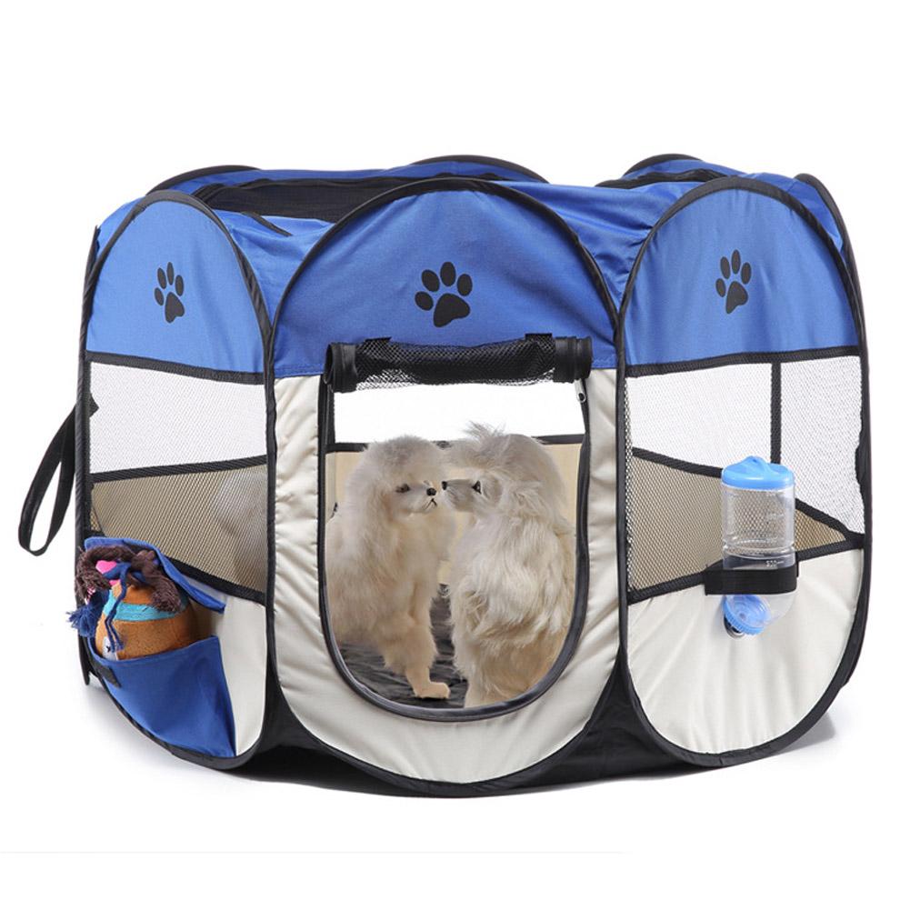 Collapsible Pet Octagonal Tent Pet Octagonal Fence Oxford Cloth Pet Octagonal Cage Cat Dog Cage Pet