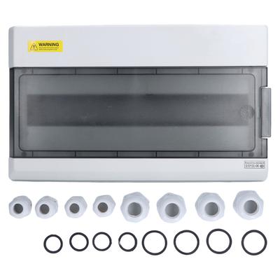 Rozvodná ochrana Box 18cestný DIN lišta Venkovní IP66 Vodotěsný Průhledný Spojovací Box