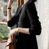 Cardigan Coat for Women Autumn Loose Long Sleeve Knit Cardigan V Neck Casual Solid Color Sweaters Jacket