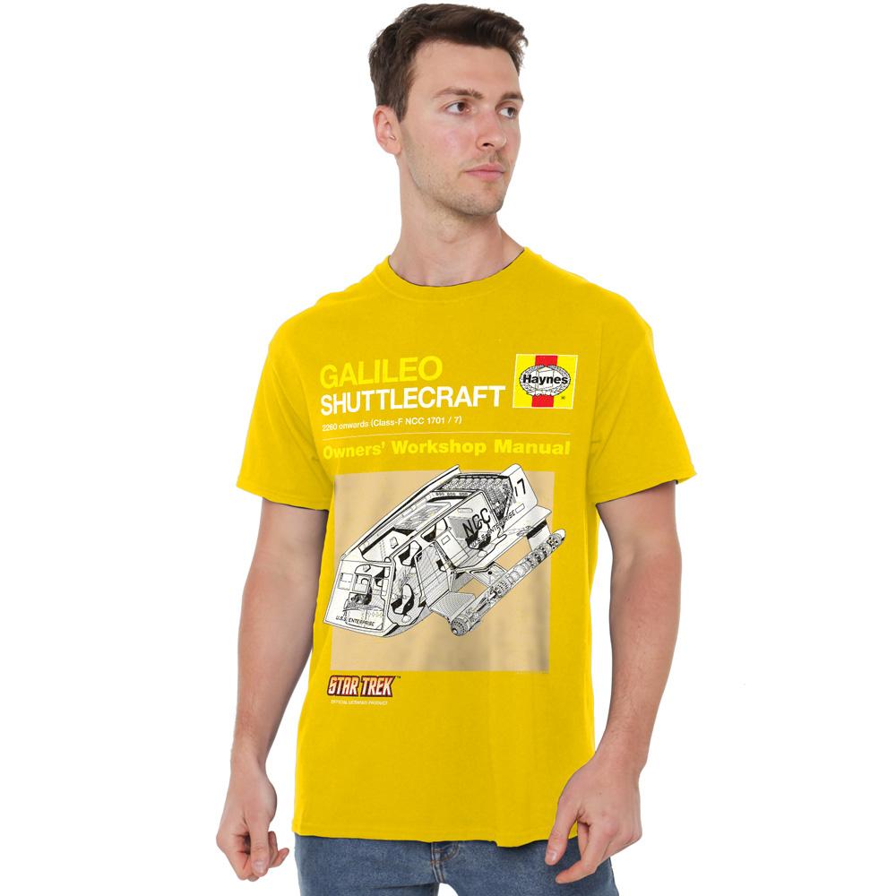 Star Trek Mens Shuttle Manual T-Shirt
