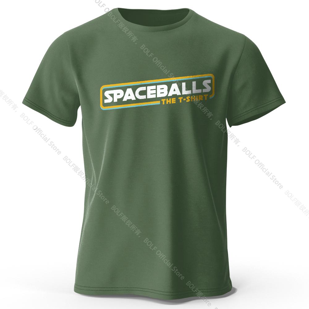 Spaceballs Printed T-Shirt 100% Cotton Oversized Sci-Fi Graphic Tees for Men Women Summer Tops Nerd Streetwear