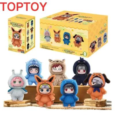 In Stock TOP TOY Naruto EAKI Cute Beast Party Sasuke Vinyl Cute Plush Blind Box Figure Pendant Gifts