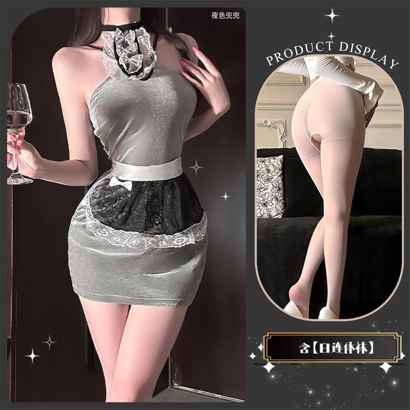 Chaomu Erotic Underwear Sexy Cute Sweet Uniform Maid Free Fast Attack Pure Lust Female Robe Qqny Abstinence