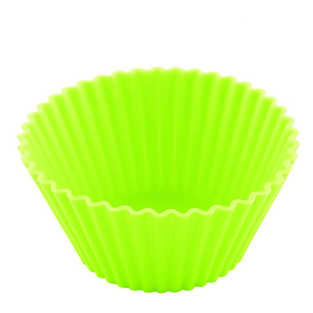 10X Reusable Silicone Round Cake Cup Muffin Chocolate Cupcake Mold Baking Mould