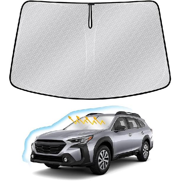 Windshield Sun Shade For Toyota Tundra -2024 2025, Upgraded Nano Material Front Window Shade Cover For Tundra -2025, Foldable Sunshade Tundra