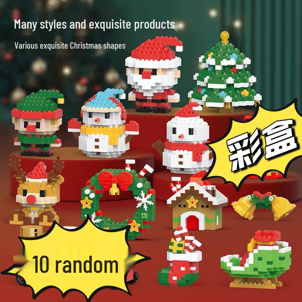 Christmas Santa and Snowman LEGO-Compatible Toy Blind Box Gift