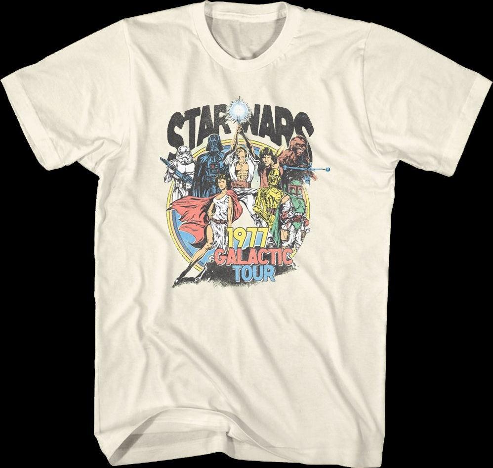 1977 Galactic Tour Звездные Войны Футболка Унисекс Размер S-5XL Унисекс Футболка XXXXL