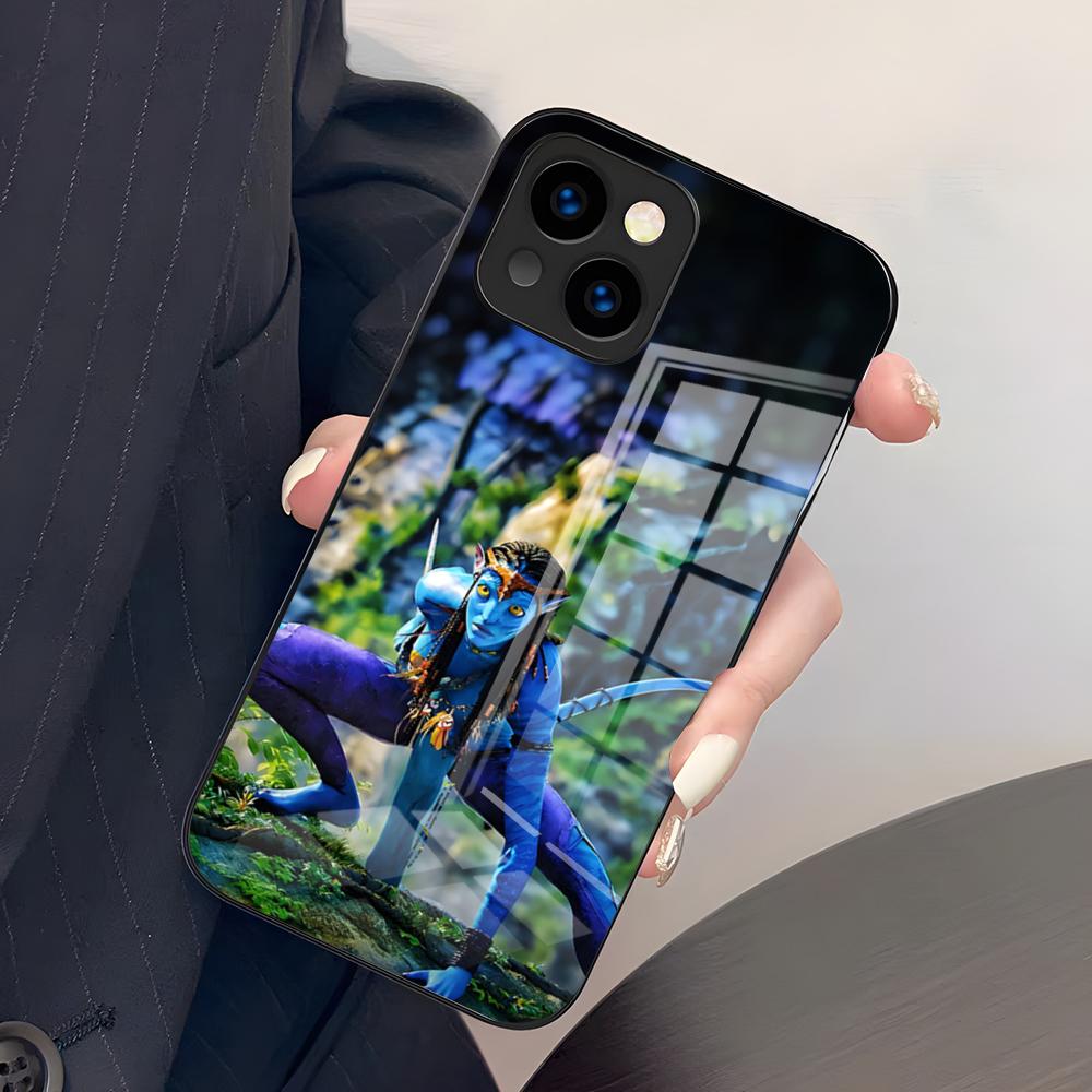 

Чехол для телефона A-Avatar для iPhone 17 Pro Max 15 Pro 16 14 Plus 12 13 Mini 11 Pro Ударопрочный стеклянный чехол iPhone14 Pro