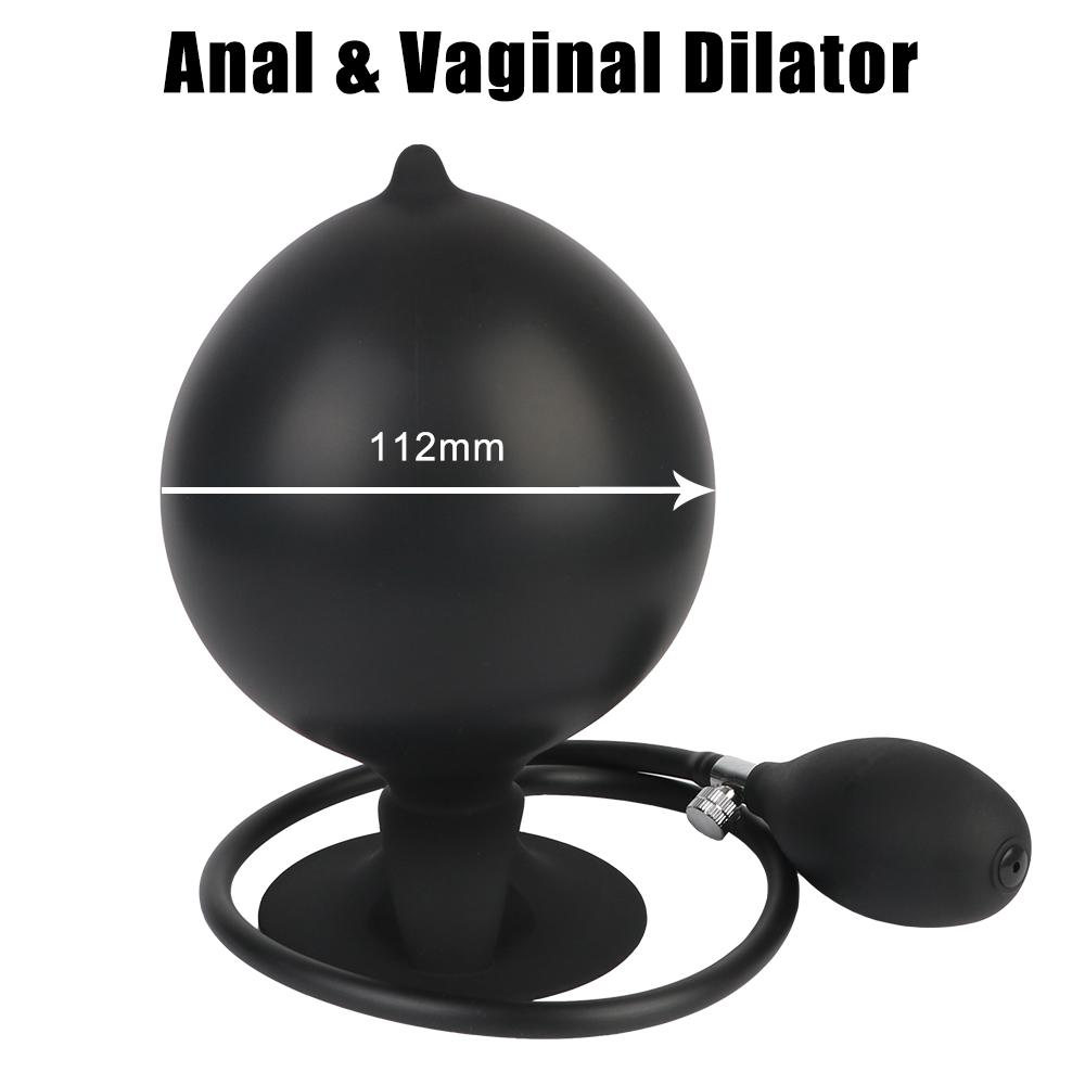 Analplug mit starkem Sog, aufblasbar, 41–112 mm, Analdilator, Prostatamassager, Sexspielzeug für Frauen und Männer, tragbar