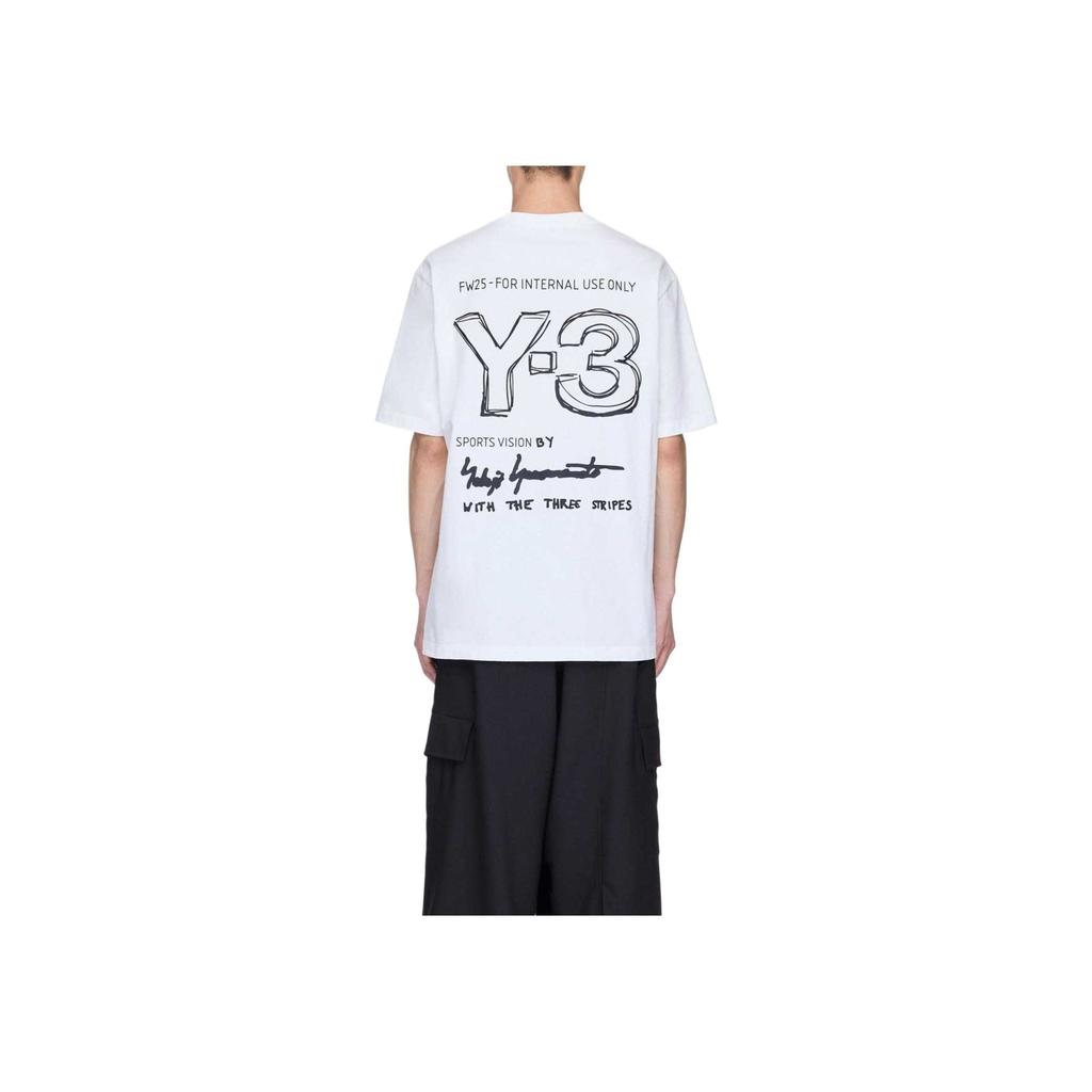 Y-3 Short-Sleeve Tee White Men Tops KB2607