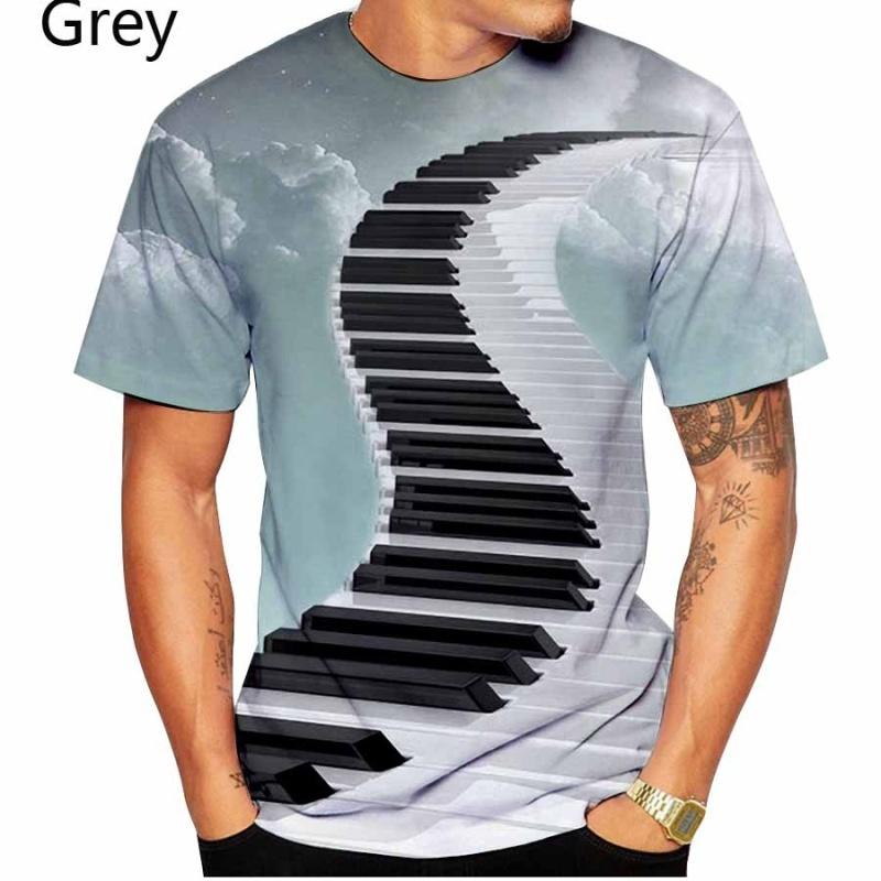 

Новые модные рубашки Футболки с принтом Piano 3D по всей поверхности Спортивная одежда Футболки в стиле хипстер с коротким рукавом Футболки в стиле хип-хоп XS-5XL 6XL