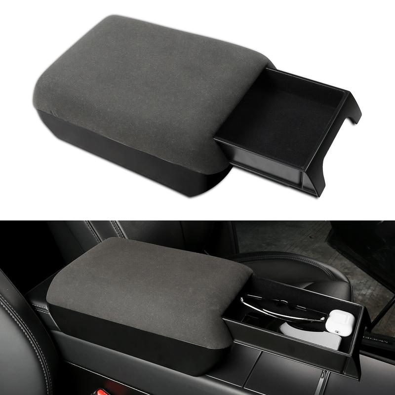 High Quality Center Console Armrest Cover Increase Height With Storage Function For Tesla Model Y Juniper 2025-2026