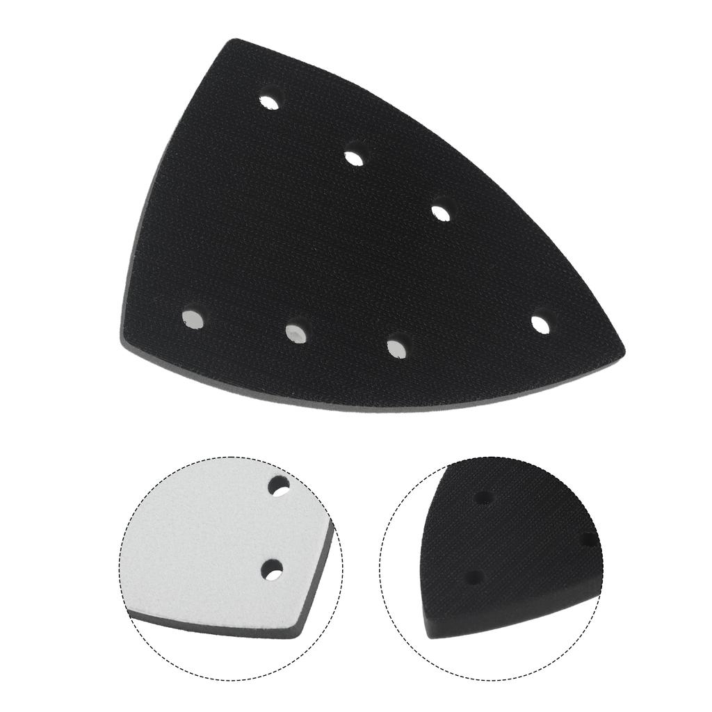 1pc Sanding Pad And Triangle Sanding For Pads 7 Hole Sandpaper Backing Pad Replacement Sanding Disc Triangular Polishing Disc