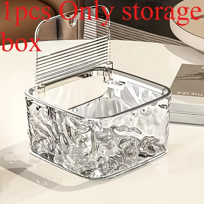 1/2pcs Hair Accessories Storage Box Desktop Transparent Storage Box Multifunctional Storage Box Jewelry Storage Box