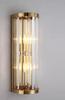 Dorian 1 - Golden Brass Crystal Wall Lamp - 45cm Column