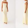 Europe, America, Amazon Spring and Summer New Temperament Socialite Satin Backless Tube Top Digital Printing Dress