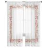 Spring Flower Eucalyptus Leaf Plant Sheer Voile Curtains For Living Room Bedroom Kids Room Decor Tulle Window Treatment Drapes