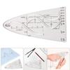 Cosine Ruler Precise Math Tool Cosine Scale Ruler For Technical Drwing Parabolic Stencil Cosine Ruler