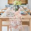 Metallic Gold Table Runner Sequin Glitter Thin Mesh Roll Tablecloth For Wedding Event Birthday Party Decoration Christmas Table