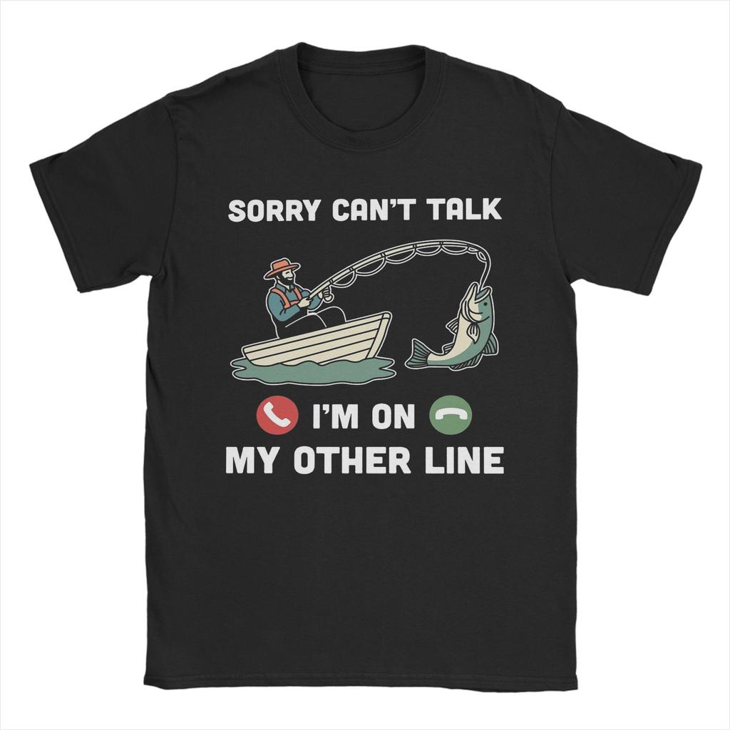 Unisex Unisex Sorry Cant Talk Im On My Other Line Shirt Cotton Fashion TShirt Top Clothing