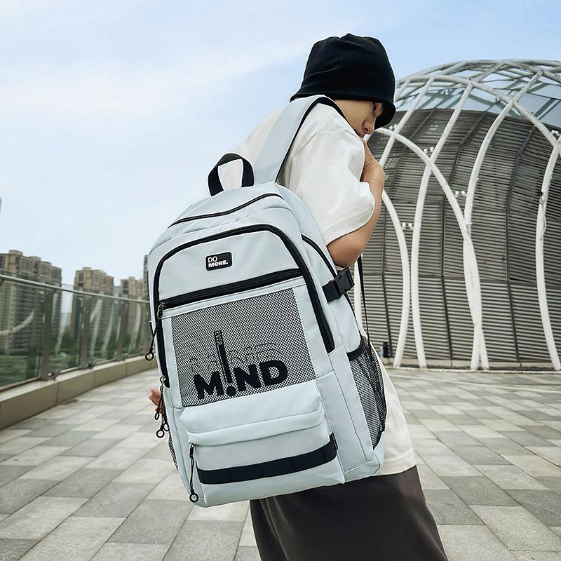 Nowy Plecak Listonoszka o Wysokiej Wartości Koloru dla Pary, Jednolity Kolor, Casualowy, Prosty, Lekki, Outdoorowy, do Dojazdów, Plecak o Dużej Pojemności