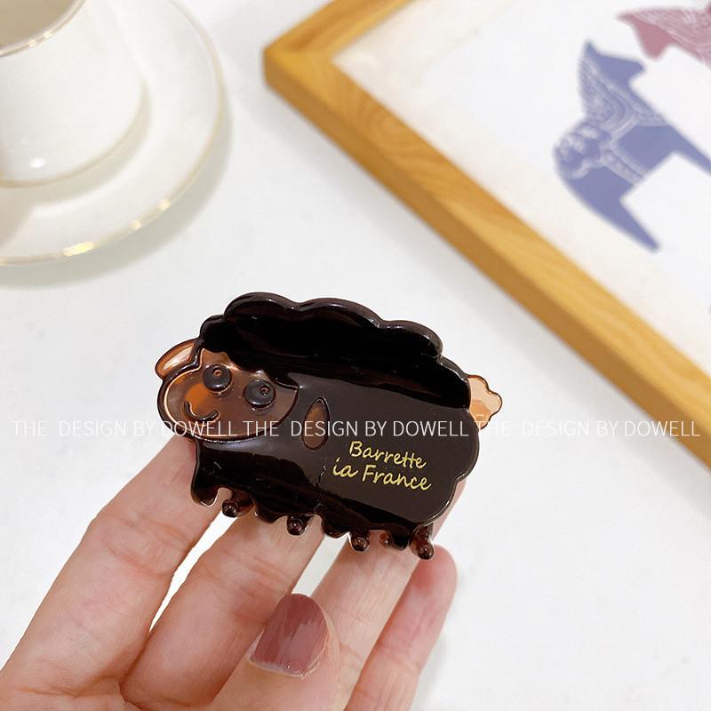 

Cute Sheep Hair Clip Set In Large And Small Sizes Perfect For Women Stylish Accessories Brown Small