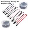 Hearing Aid Anti-Lost Lanyard Safety Behind The Ear Aids Accessory Clip Rope Protector Holder With Silicone Children