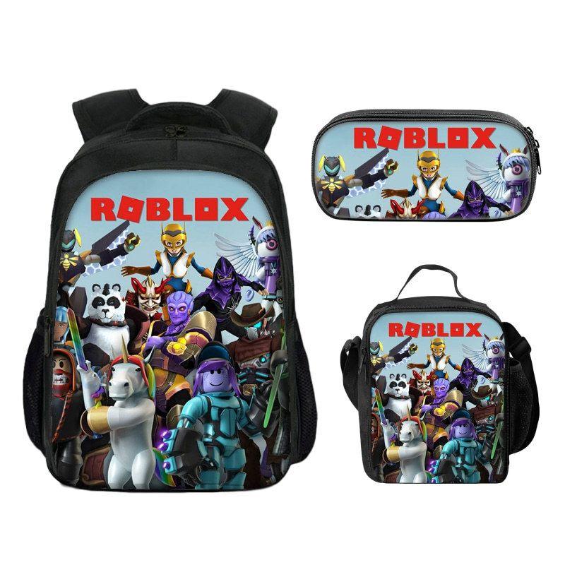 Roblox Backpack Set 3 Pieces For Travel Sports And More