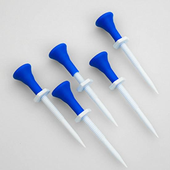 20 Stück Golf Tee Höhenverstellbar Scharfe Spitze Kunststoff Golfhalter Golf Trainingshilfe Driving Range Indoor Outdoor Golf Spike Set