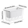 Self-Watering Flower Pots Garden Floral Cultivation Box Small Rectangular For Apartment Balcony Water Plant Pot