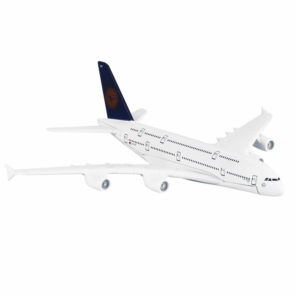 1/400 A380 German Lufthansa Airbus Civil Airliner Plane Model 16cm Aircraft Aviation Model With Display Stand For Collection