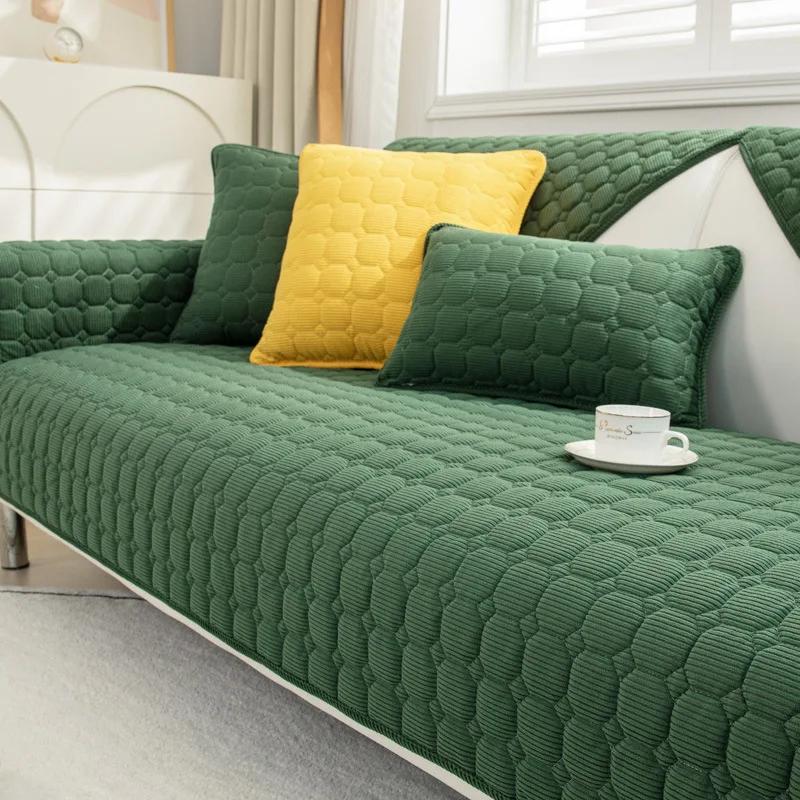 Universal Sofa Towel Cover Thicken Plush Sofa Cover European Slip Resistant Couch Cover Sofa Towel for Living Room Decor