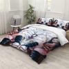 Anime Girl Three-Piece Quilt Cover 3D Digital Printing Bedding Set Bed Cover