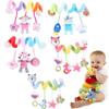 Plush Spiral Baby Toy for Stroller Crib Hanging Sensory Rattle Teether Interactive Newborn Comfort Early Learning Montessori