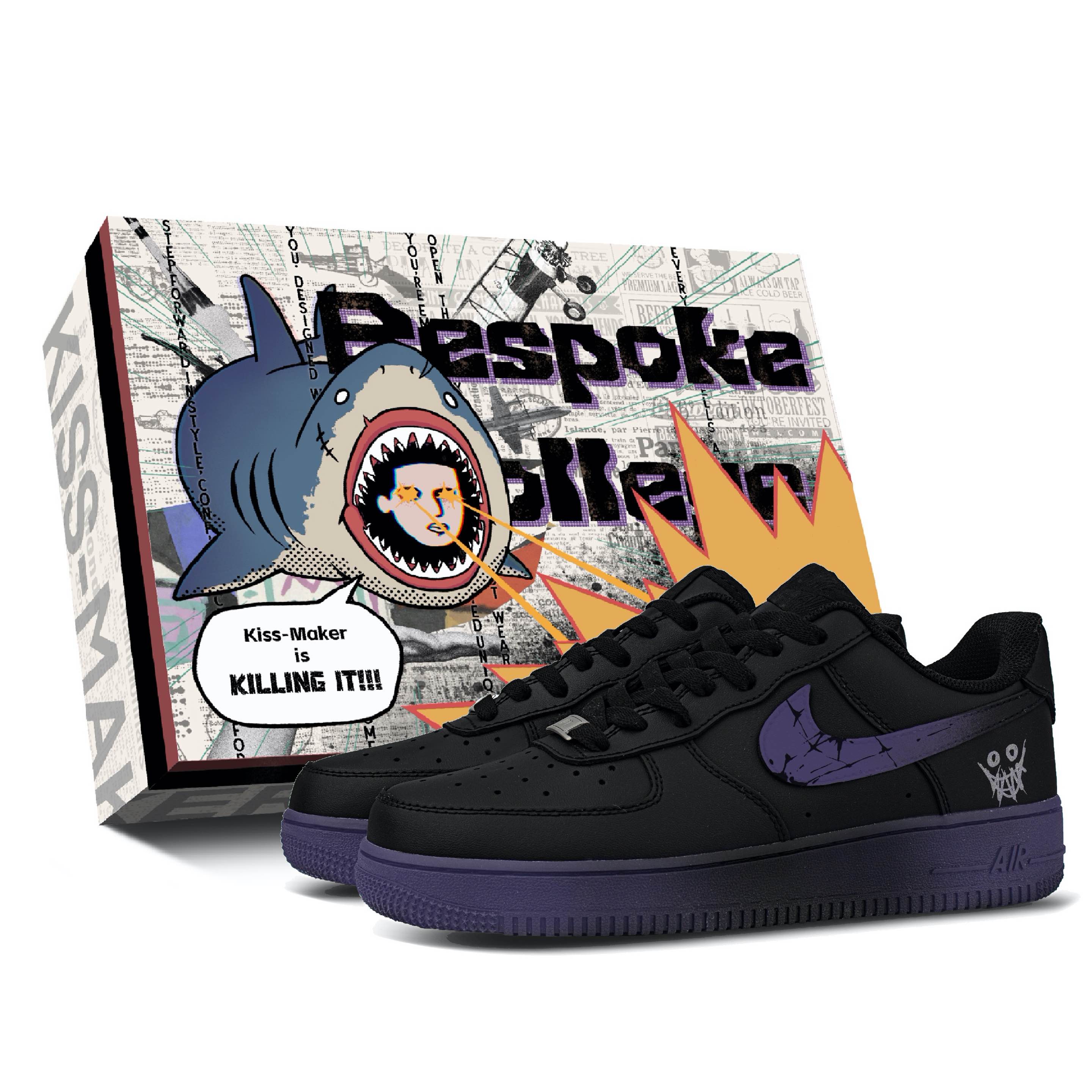 

Nike Air Force 1 Synthetic Leather Slip Resistant Height Increasing Low top Vintage Basketball Shoes Unisex Black CW2288-001(Team731--box) 41