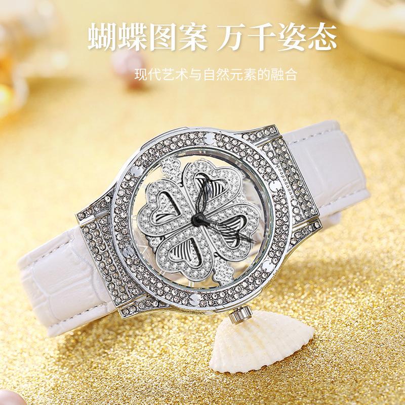 Fashion Love Rotating Watch Full Diamond Watch Lady