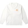 Palace X Maharishi Shaolin Tag Long-Sleeve White Unisex Tops P28MHES001
