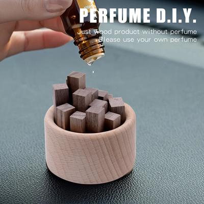 Kein Parfüm DIY Duft Holzstäbchen Ornament Heim-Innenzubehör Aroma-Diffusor Raum Badezimmer Auto Lufterfrischer Dekoration