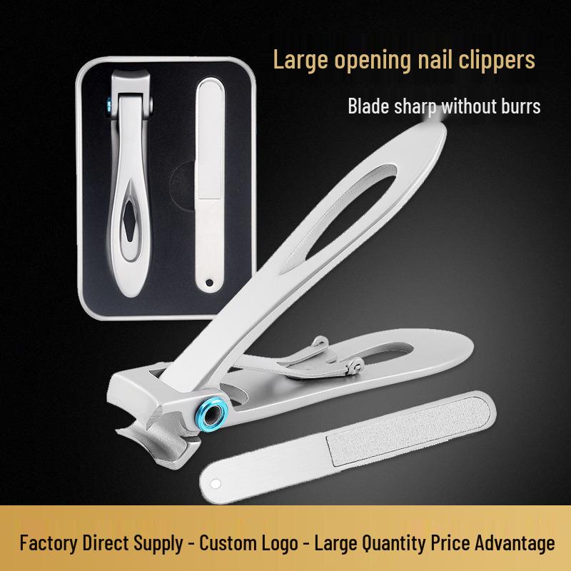 

Premium Anti-Splash Nail Clipper Set for Thick Toenails - German Made белый