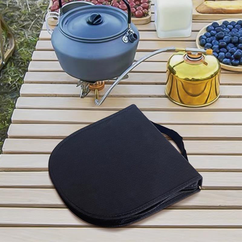 Stainless Steel Camping Cutlery Set Travel Camping Picnic Tote Bag Outdoor Cookware Set