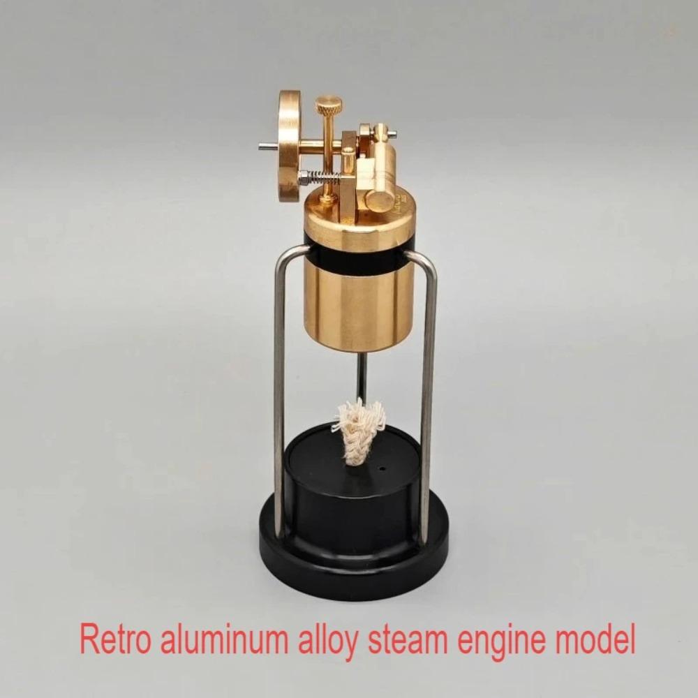 Retro Miniature Steam Engine Model Aluminum Alloy High-speed Rotating Mechanical Physics Science Experiment Device Ornament