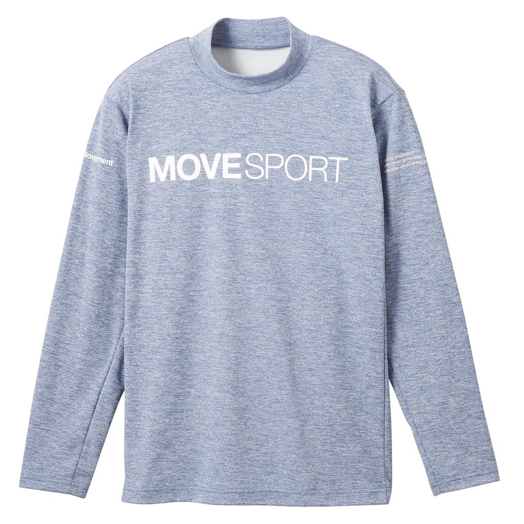 Move Sports Long Sleeve Descente Soft Warm Heather Mock Neck for Training and BL Shirt, Shirt, Warm, Stretchy, Fleece-Lined, Running,