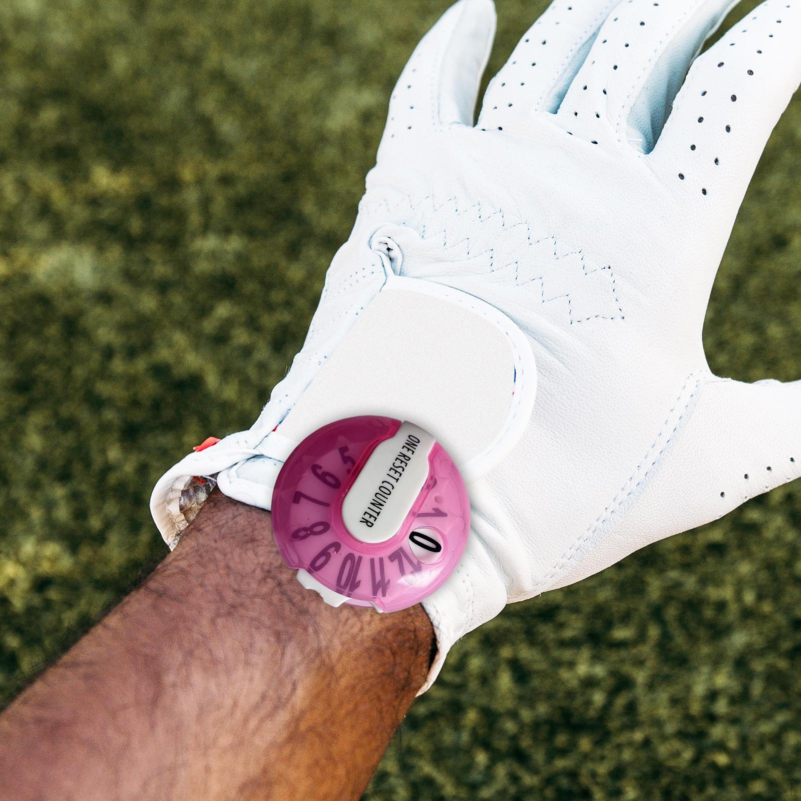 

Счетчик очков для гольфа Solid Clip on Mini Stroke для женщин Outdoor Scorekeeper прозрачный красный transparent pink