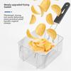 6L Single Cylinder Electric Deep Fryer with Thermostat and Timer for Commercial Use