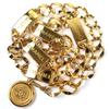 Great Belt COCO Mark Coin Motif With Logo Chain Belt Gold Women Used