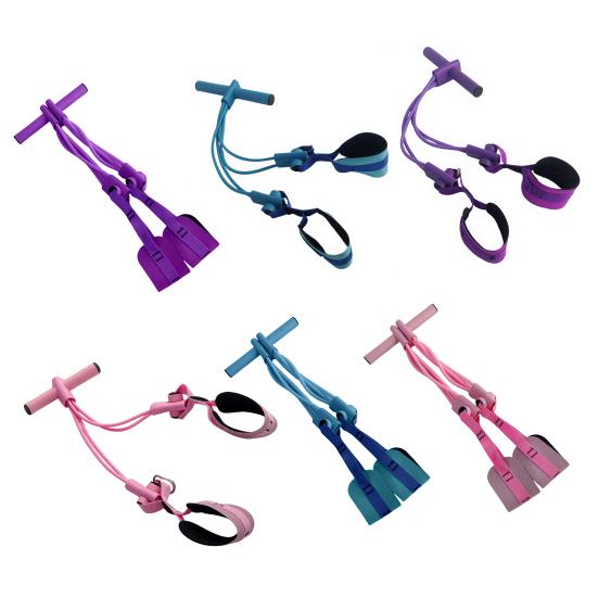 4/8-Tube Pedal Ankle Puller Resistance Band with Handle Elastic Yoga Sit-up Pull Rope Men Women Pedal Tensioner Exerciser Workout Equipment