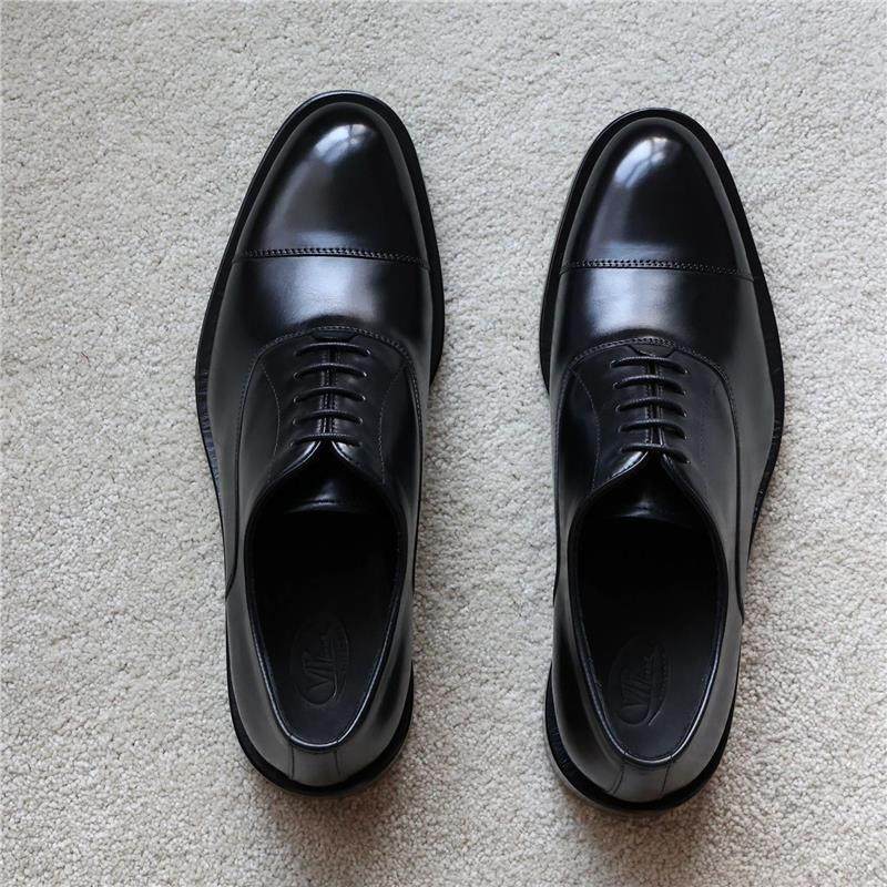 Men's leather shoes dress three joint Oxford shoes British casual wedding shoes men