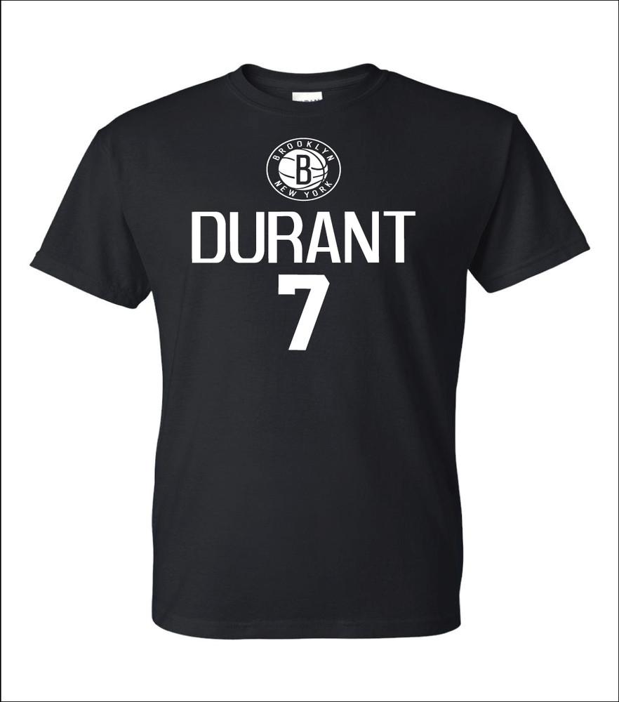 Brooklyn Nets Kevin Durant 7 Horizontal T-Shirt - Color Options & Sizes S-5XL Unisex T-Shirt S