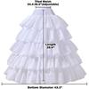 Gázová svatební spodnička Nadýchaný design Plesová krinolína Vysoká kvalita Svatba Společenské události