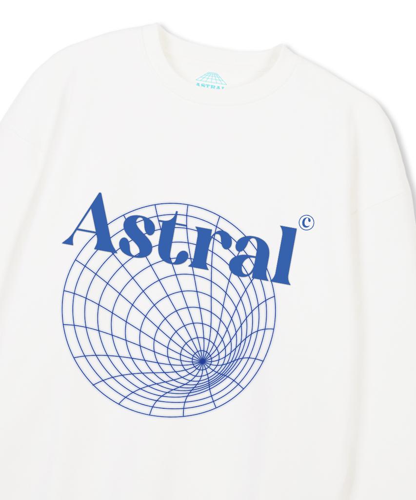 ASTRAL PROJECTION Astral Tunnel Loose Fit Sweatshirt_White